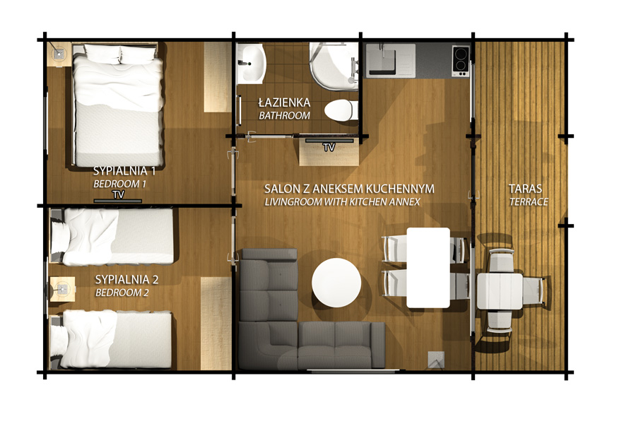 Domek Parterowy 46 m²